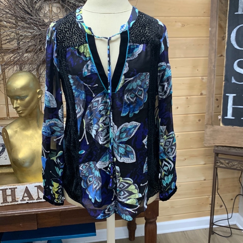 Hale Bob velvet mix Top